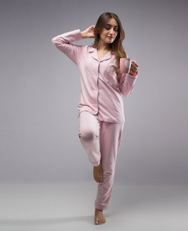 Pyjama Chemise Coton